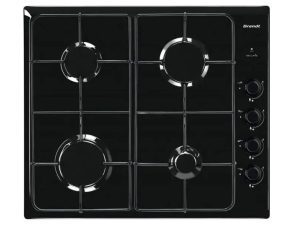 Plaque encastrable Brandt 60cm Noir Bpe6400B