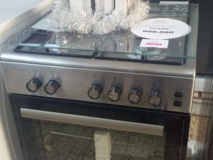 Cuisinière à gaz Simfer 6405-SGGTI 4 feux 60×60 Inox avec chaleur tournante